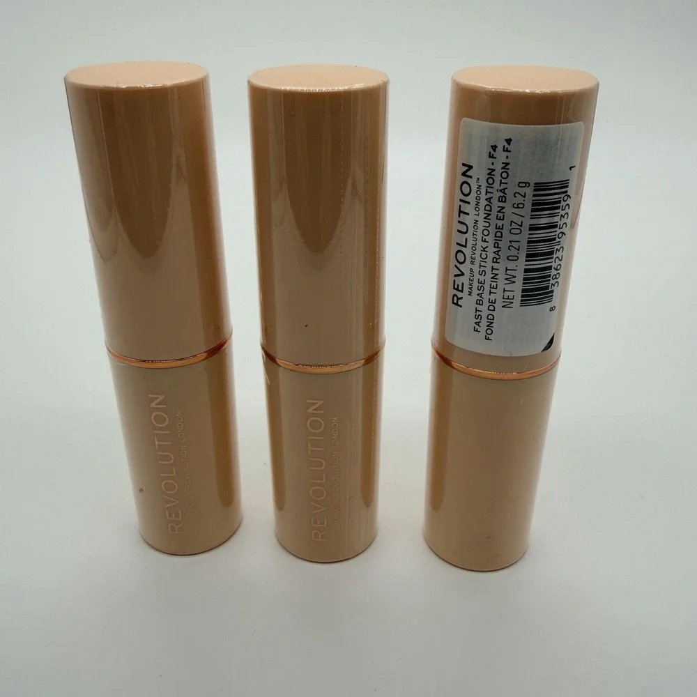 Makeup Revolution Fast Base Stick Foundation London Makeup 3 Pack